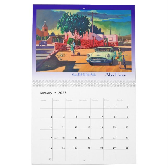 COLLECTABLE 2013 Calendar! Vintage Trucks and Cars Calendar (Jan 2027)