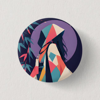 Collectable Anime inspired button 10Moonlit Secret