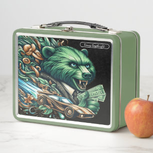Collectable Bear Designs a Playful  Metal Lunch Box