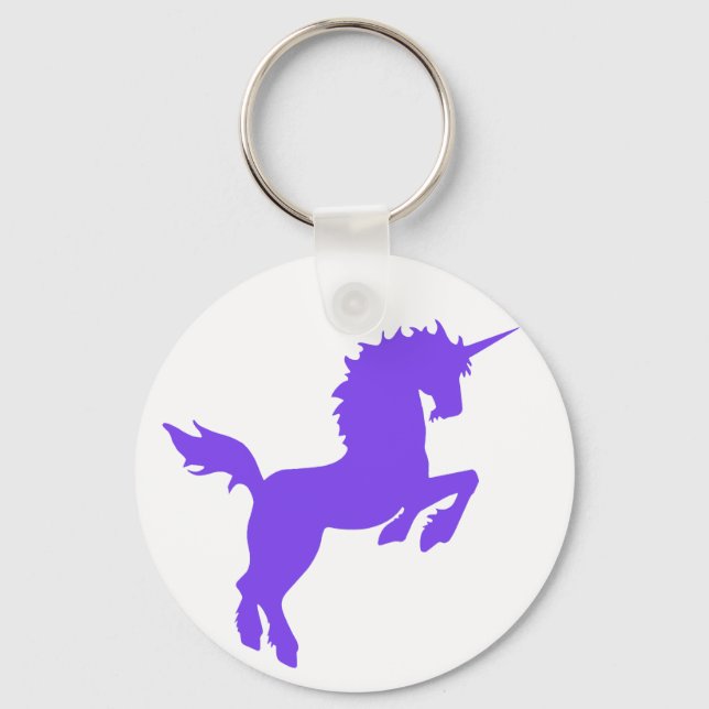 Collectable colours unicorn in Purple Key Chain (Front)