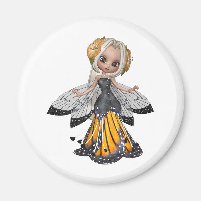 ♥ Collectable Fairy Flower Doll Art ♥ (pixie5) Magnet (Front)