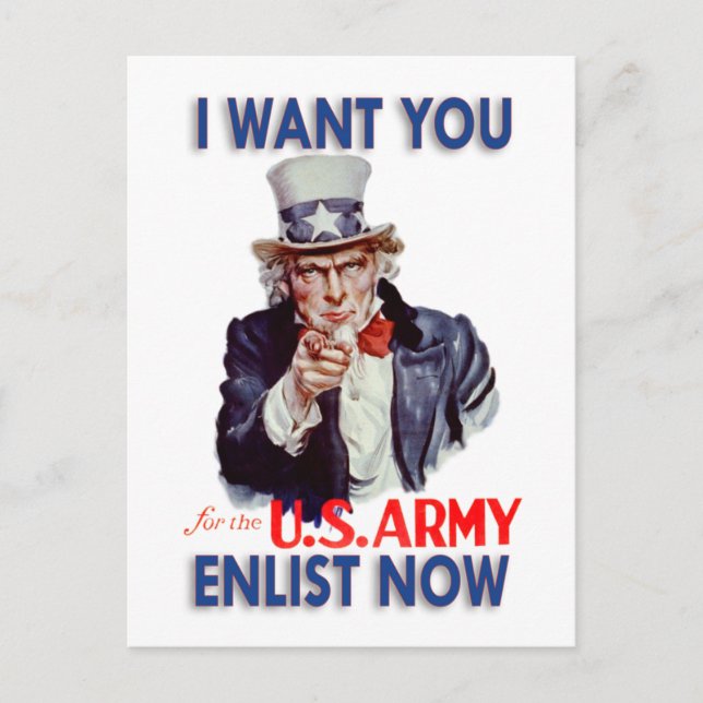 Collectable Restored Uncle Sam Post Card (Front)