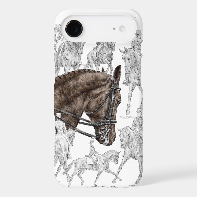 Collected Dressage Horses FEI Case-Mate iPhone Case (Back)