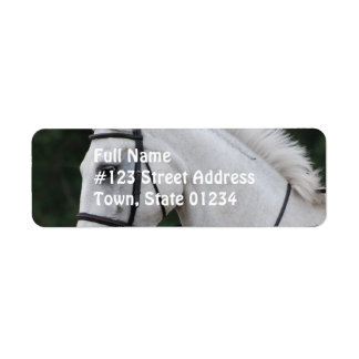Collected White Horse Mailing Label Return Address Label