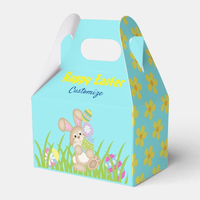 Collecting Easter eggs Favour Box (Front Side)