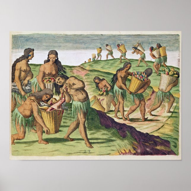 Collecting Food for the Communal Storehouse Poster (Front)