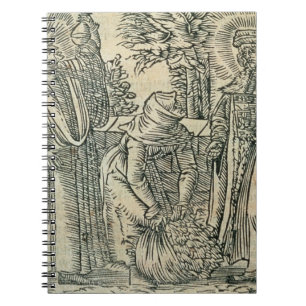 Collecting Herbs for Medicine, 1534 (woodcut) Notebook