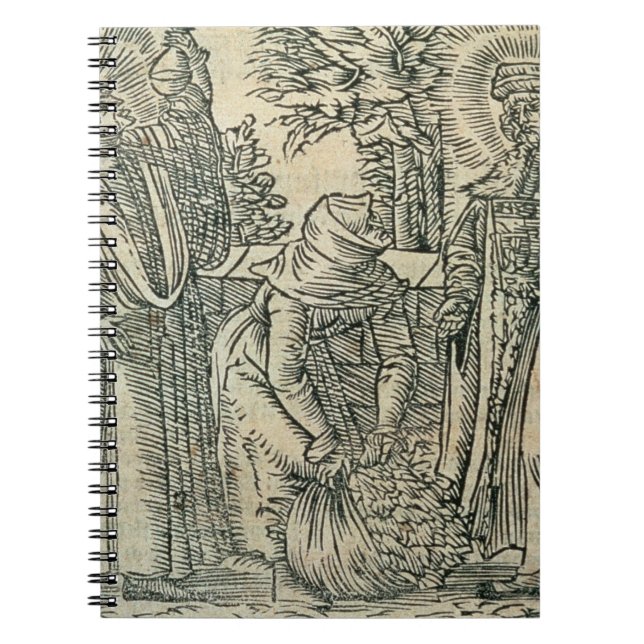 Collecting Herbs for Medicine, 1534 (woodcut) Notebook (Front)