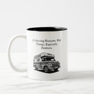 Collecting Moments Not Things Outdoor Adventure Two-Tone Coffee Mug