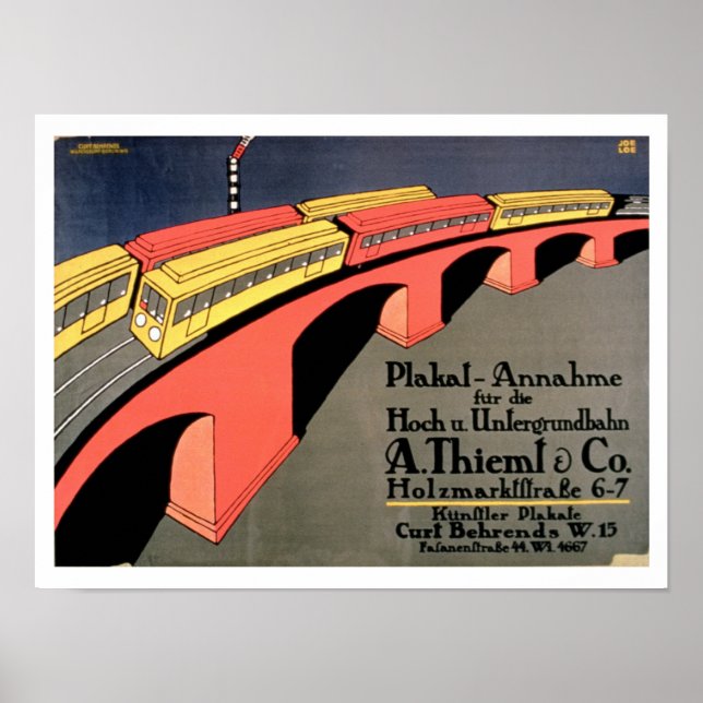 'Collecting Point For Over and Underground Railway Poster (Front)