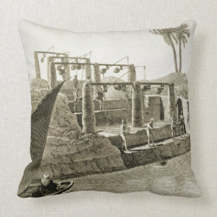 Collecting Water from the Nile, plate 6 from Volum Cushion