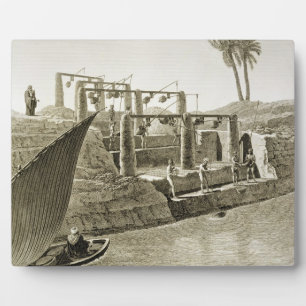 Collecting Water from the Nile, plate 6 from Volum Plaque