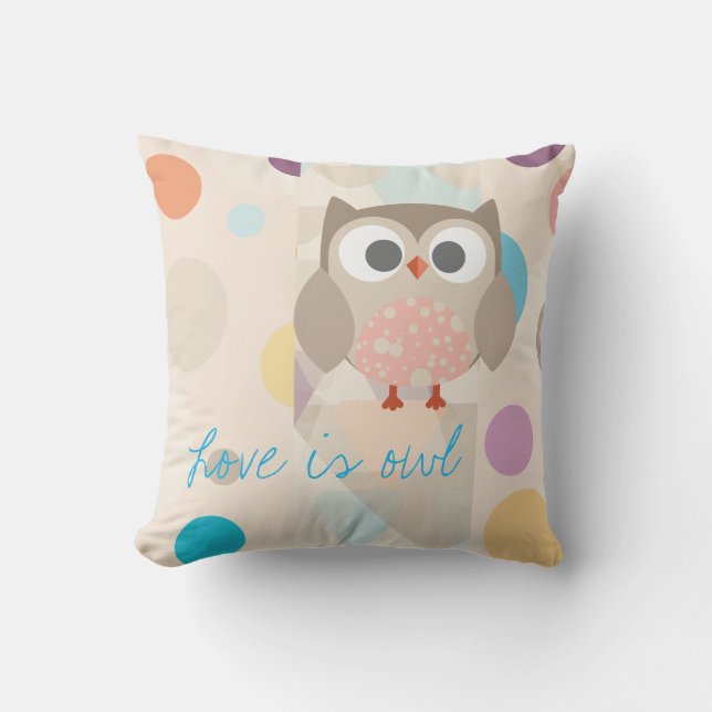 Collection “Coils is owl " Cushion (Front)