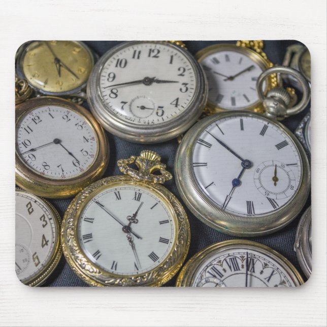 Collection of Antique Watches Mouse Pad (Front)