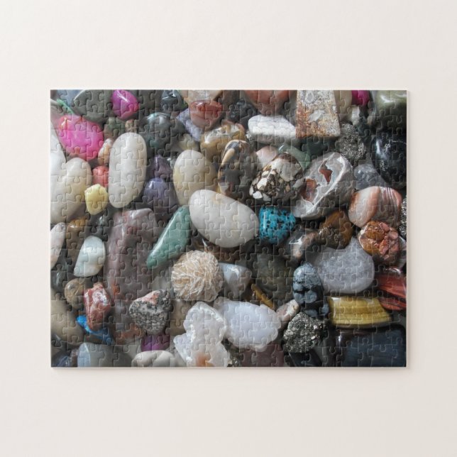 Collection of Beautiful Polished Rocks Puzzle (Horizontal)