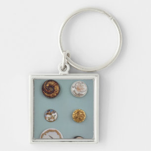 Collection of buttons key ring