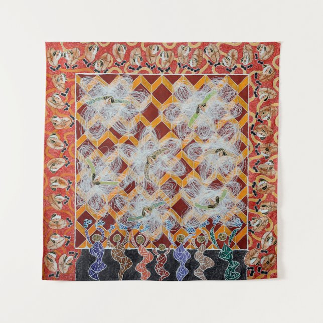 Collection of canvas masterpieces painted on canva tapestry (Front)