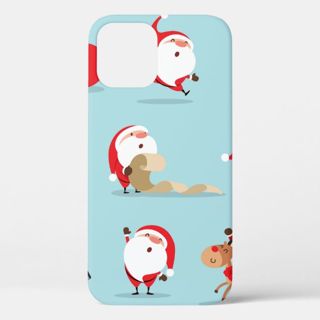 Collection of christmas santa claus Case-Mate iPhone case (Back)