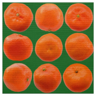 Collection of Clementines - Dark Green 196b24 Fabric