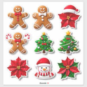 Collection of Festive Christmas Icons