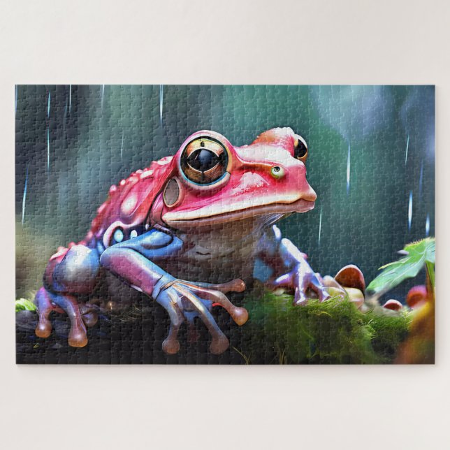 Collection of Jigsaw Puzzle Frogs of Costa Rica (Horizontal)