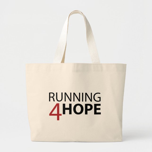 Collection of Running4Hope Launching Large Tote Bag (Front)