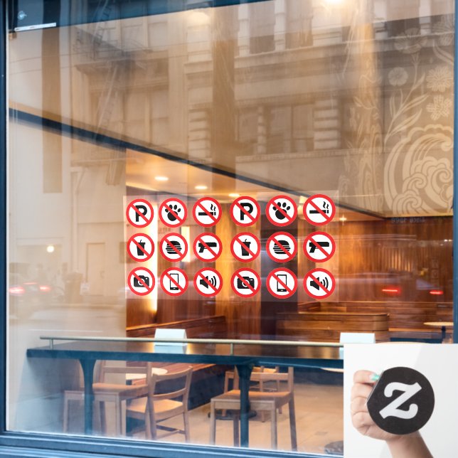 Collection of Shop Prohibited Utility Front Door  (Cafe Window)