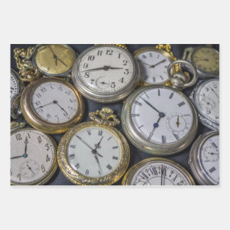 Collection of Watches Wrapping Paper