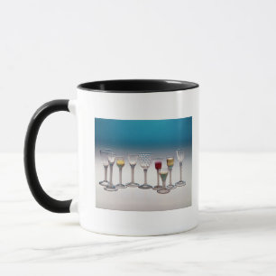 Collection of wine glasses, c.1755-60 mug