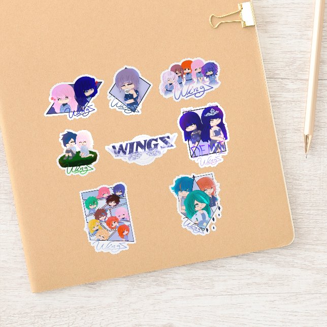 Collection Of Wingz Stickers - Sheet 3 (Notebook)