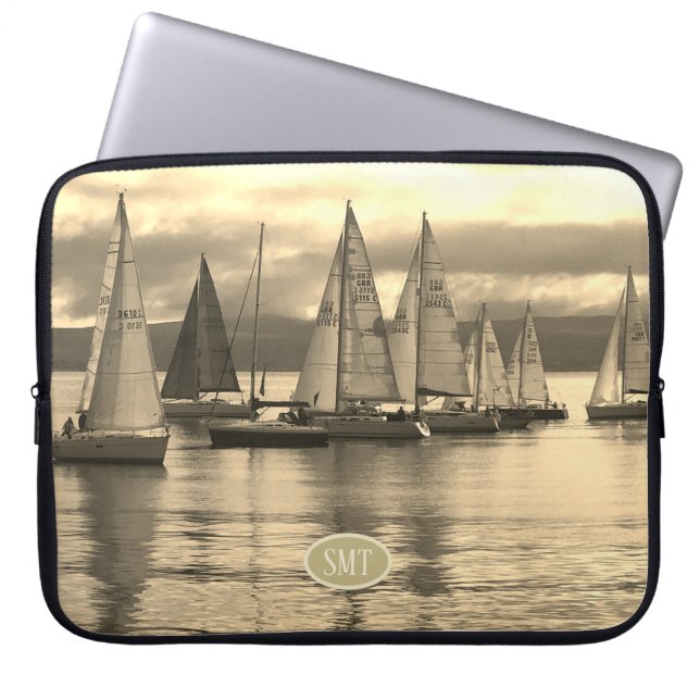 Collection of Yachts in Scotland. Laptop Sleeve (Front)
