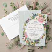Painted Floral 80th Birthday Invitation (Personalise this independent creator's collection.)