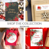 Festive Elegant Business Professional Christmas Holiday Card