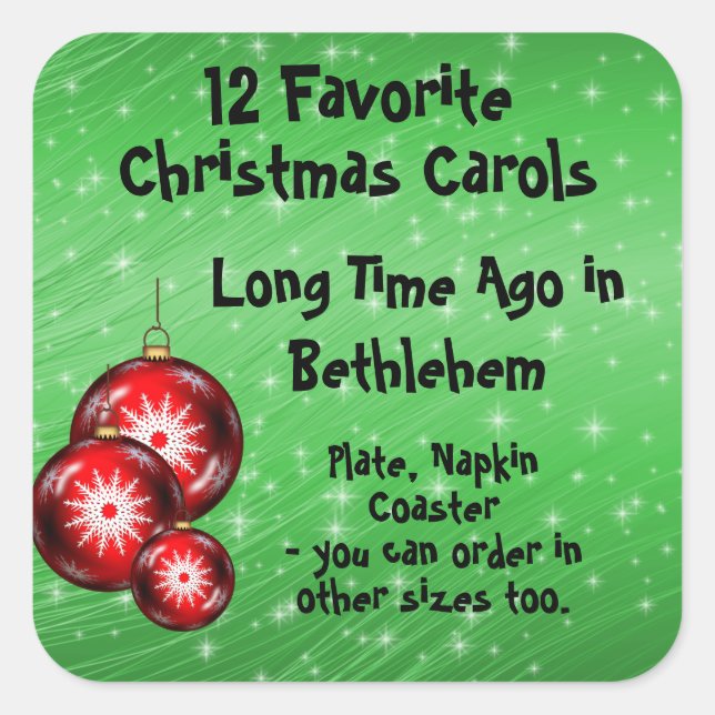 Collection Sticker 12 Favourite Carols - 11 (Front)