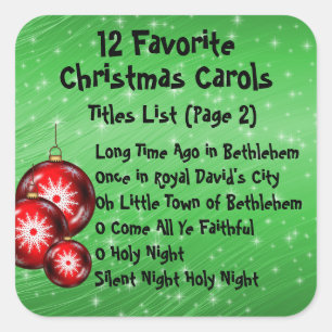 Collection Sticker 12 Favourite Carols - 4