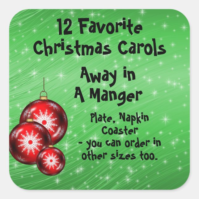 Collection Sticker 12 Favourite Carols - 5 (Front)