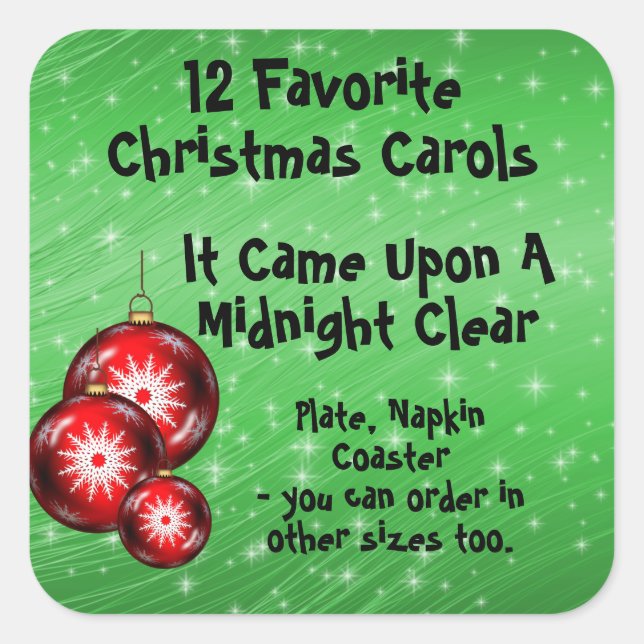 Collection Sticker 12 Favourite Carols - 9 (Front)