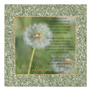 Collective Poem (written by me)   Faux Canvas Print