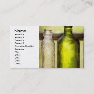 Collector - Bottles - Still life of three bottles Business Card