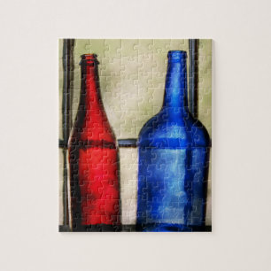 Collector - Bottles - Two empty wine bottles Jigsaw Puzzle
