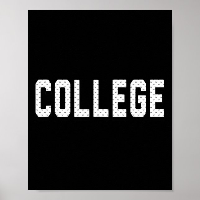 'College' 80s Party House Movie  College 1 Poster (Front)