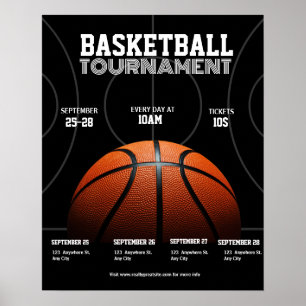 College Basketball Tournament, Basketball Sport  Poster