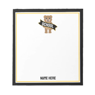 College Bear Notepad - Any School