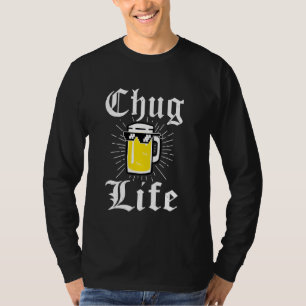 College Beer Chug Life 2 Beer Fan Long Sleeve T-Shirt