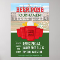 College Beer Pong Tournament add logo and photo