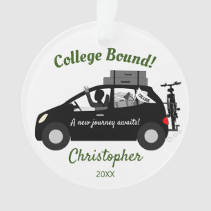 College Bound Guy Acrylic Ornament