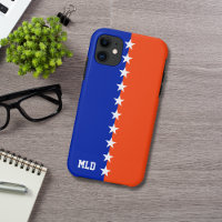 College Colours Royal Blue & Orange
