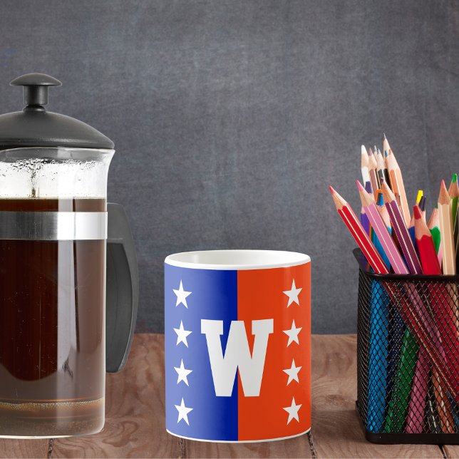 College Colours Royal Blue & Orange Coffee Mug (Creator Uploaded)