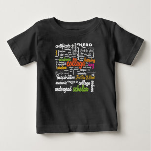 College Education Word Cloud patterns Baby T-Shirt