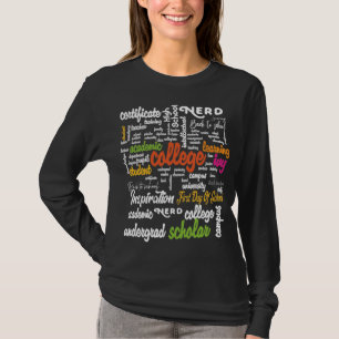 College Education Word Cloud patterns T-Shirt
